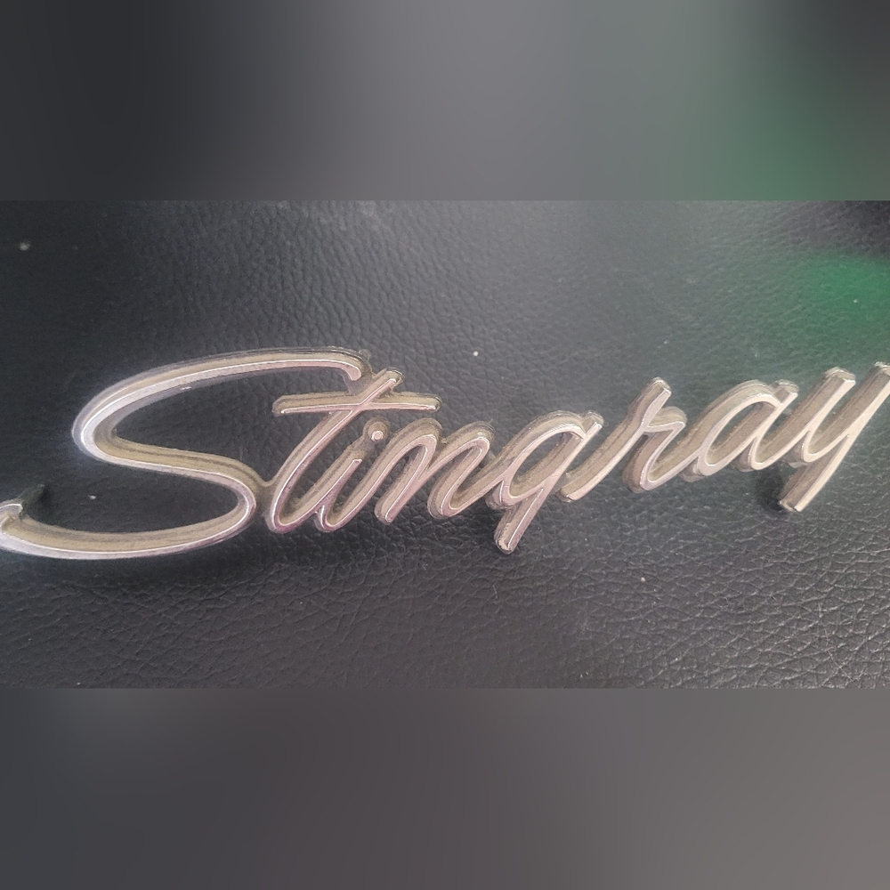 Original 1969-1976 Corvette Stingray Fender Emblem Chrome